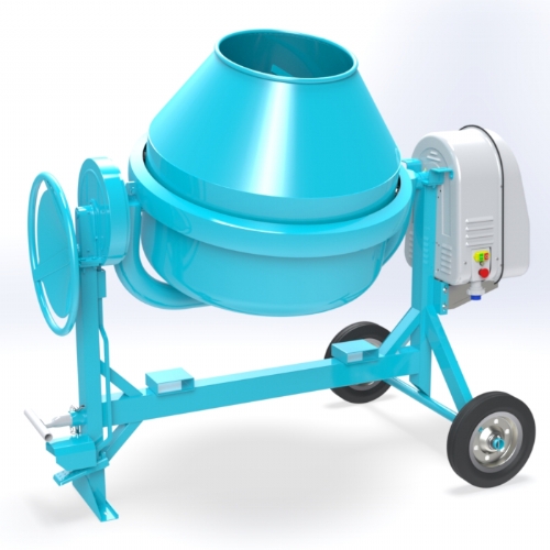 Electric concrete mixer 350 lt - C 500 of Concrete mixers | Traditional transmission line by OMAER